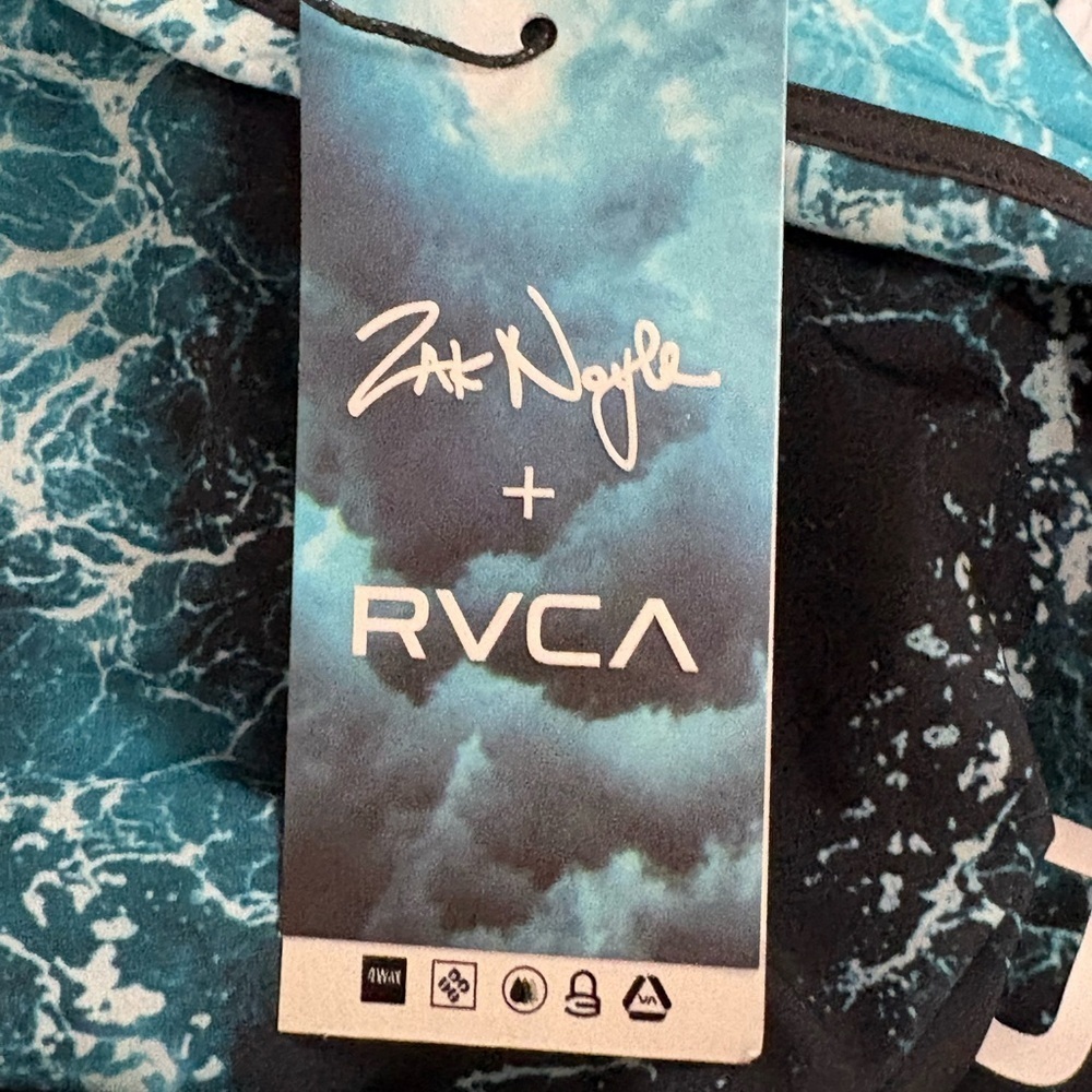 Zak Noyle + RVCA Eastern Trunk Ocean Waves Board Short Limited Edition - Picture 13 of 16